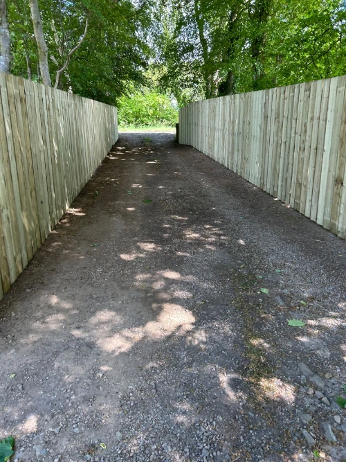 Glashieburn Timber Driveway Fence Aberdeenshire